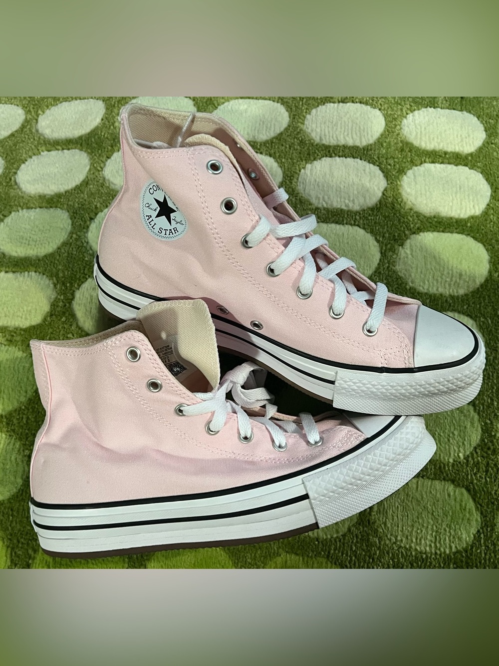 7 Converse Chuck Taylor All Star Pale Pink High-Top Canvas Sneakers shoes NEW